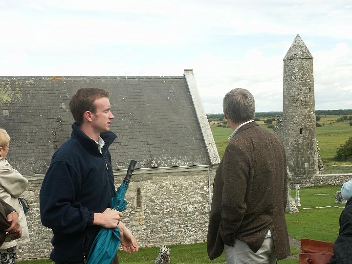 PICT0938.JPG - Sean with Ciaran Dalton - Temple Connor and Temple Finghin Tower behind (MD)