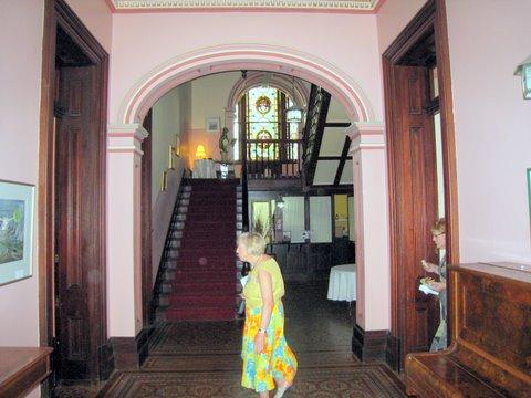 pat_satam_0384.JPG - Maureen Collins crossing the hallway inside Duntryleague House (PD)